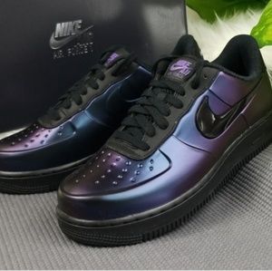 Nike air Force 1s foamisite purple